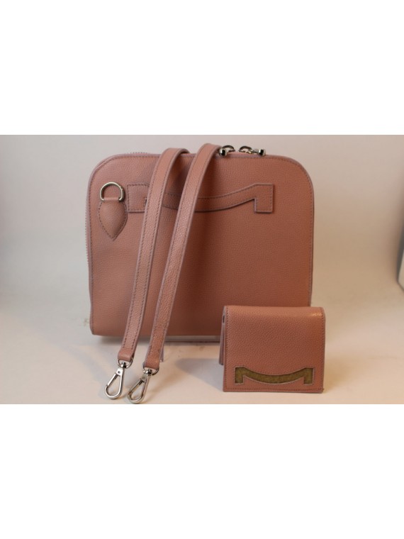 Insider bag Malher cuir rose